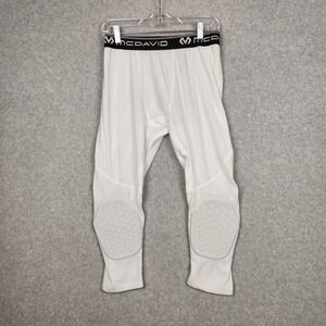 McDavid Padded Compression Pants‎ Large White Honeycomb Football Basketball Mens
